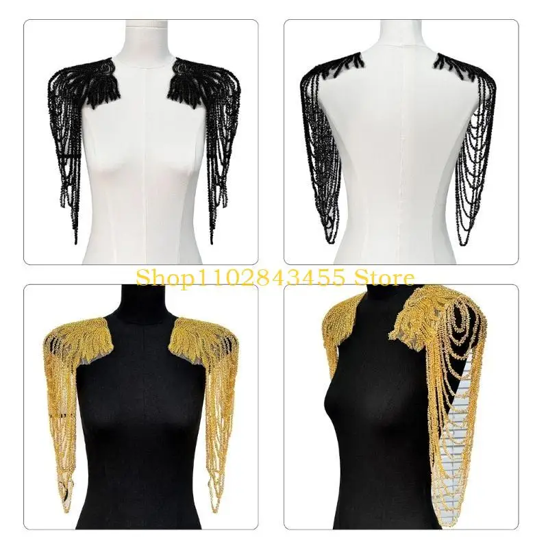 49MC Stage Dress Sequined Shoulder Epaulet Costume Shoulder Wrap Stage Show Accessory
49MC Stage Dress Sequined Shoulder Epaulet Costume Shoulder Wrap Stage Show Accessory