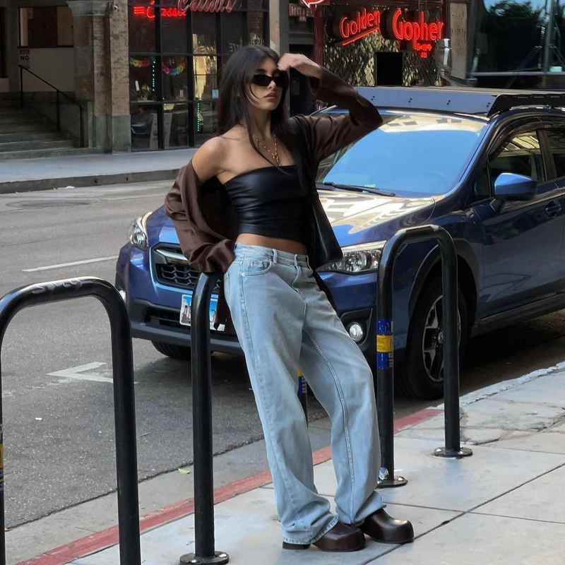 Kendall Stylish Slim Fit PU Leather Crop Top And Long Pants Fashion Set Women's Fashionable Outerwear Inner Match Short Shirt
Kendall Stylish Slim Fit PU Leather Crop Top And Long Pants Fashion Set Women's Fashionable Outerwear Inner Match Short Shirt