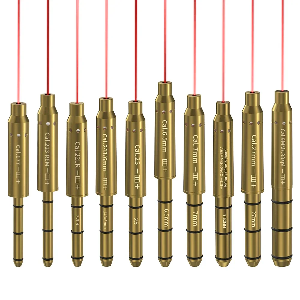 CAL25 Red Laser Boresighter Cartridge Dot Sight for Pistol & Rifle Scope - Hunting Accessory Training Shoot Sight
CAL25 Red Laser Boresighter Cartridge Dot Sight for Pistol & Rifle Scope - Hunting Accessory Training Shoot Sight