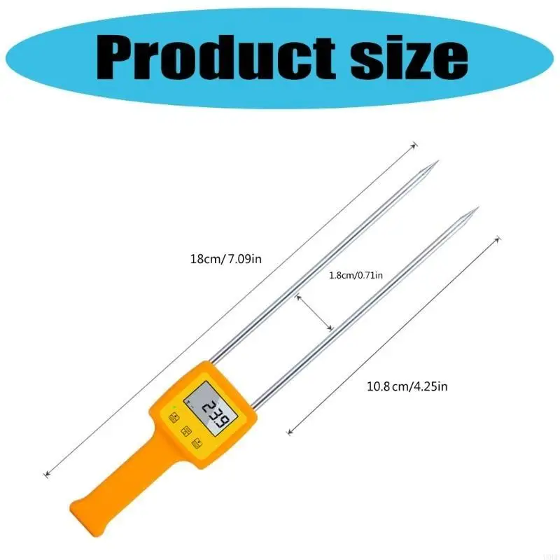 U0DF Grains Meter with Anti Slip Handle for Wheat Corn Rice Grains Moisture Tester
U0DF Grains Meter with Anti Slip Handle for Wheat Corn Rice Grains Moisture Tester