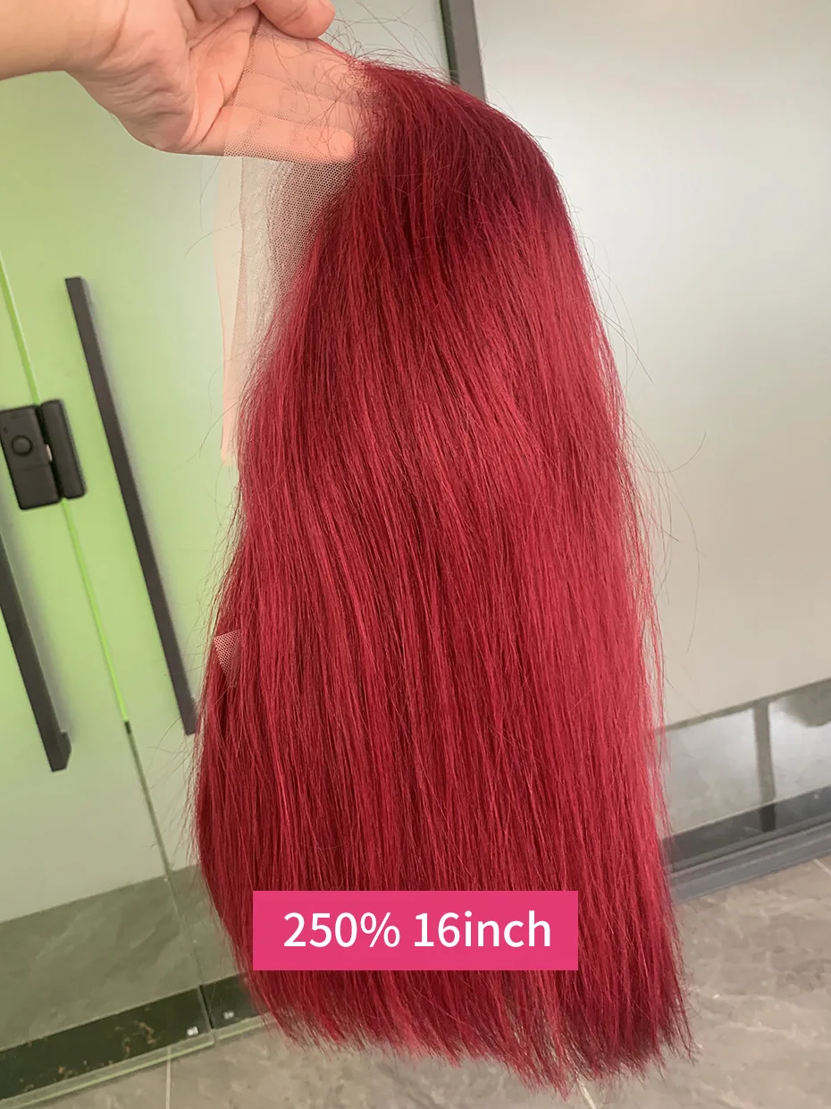 250% Short Bone Straight Bob 13x4 Lace Front 100% Human Hair Wigs For Women Vietnamese Raw Hair 99j Burgundy Red Colored Bob Wig
250% Short Bone Straight Bob 13x4 Lace Front 100% Human Hair Wigs For Women Vietnamese Raw Hair 99j Burgundy Red Colored Bob Wig
