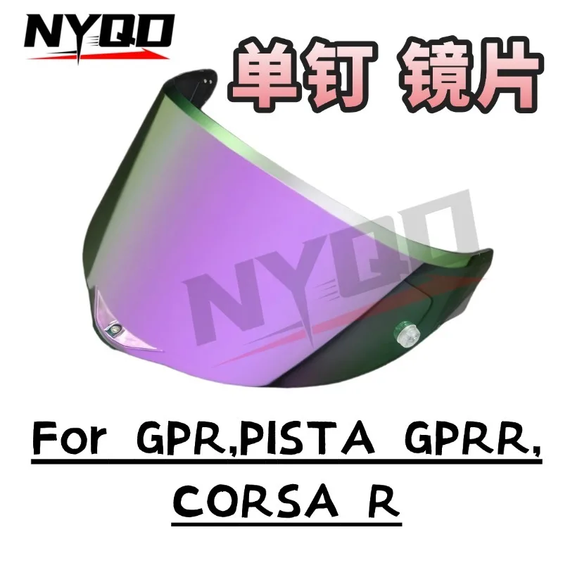 For PISTA GPR GPRR CORSA R Helmet Lens Single Nail Electroplated HD Explosion Proof Motorcycle Full Face Helmet Windshield Parts
For PISTA GPR GPRR CORSA R Helmet Lens Single Nail Electroplated HD Explosion Proof Motorcycle Full Face Helmet Windshield Parts