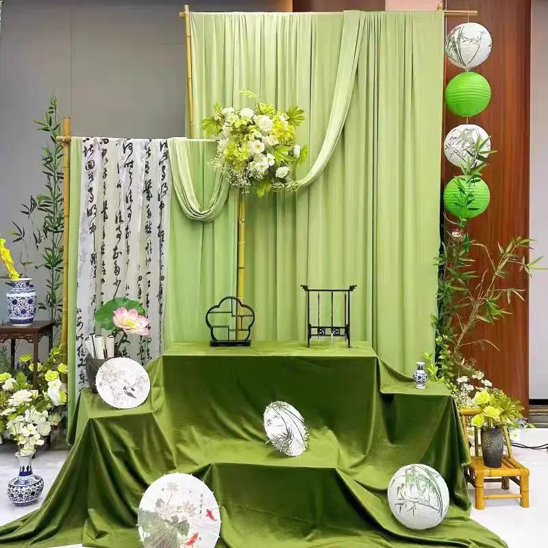 10meter Avocado Green Milk Silk Fabric Cloth for Wedding Decor Party Drape Flower Wall Arch Backdrop Decoration Fabrics Craft
10meter Avocado Green Milk Silk Fabric Cloth for Wedding Decor Party Drape Flower Wall Arch Backdrop Decoration Fabrics Craft