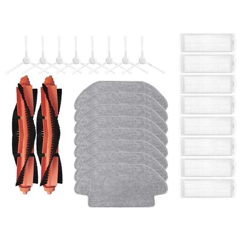 Main Side Brush Hepa Filter Mop Cloth Replacement Spare Parts For Xiaomi Robot Vacuum S10, Vacuum S12 B106GL
Main Side Brush Hepa Filter Mop Cloth Replacement Spare Parts For Xiaomi Robot Vacuum S10, Vacuum S12 B106GL