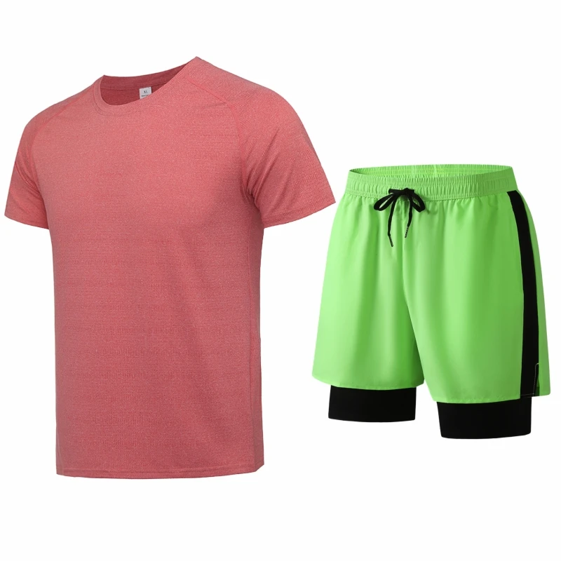 Two-piece Set Short Sleeved Ice T-shirt Men's Set Round Neck Quick Drying Ice Silk Trend 2025 New Summer Leisure Sports Fitness
Two-piece Set Short Sleeved Ice T-shirt Men's Set Round Neck Quick Drying Ice Silk Trend 2025 New Summer Leisure Sports Fitness