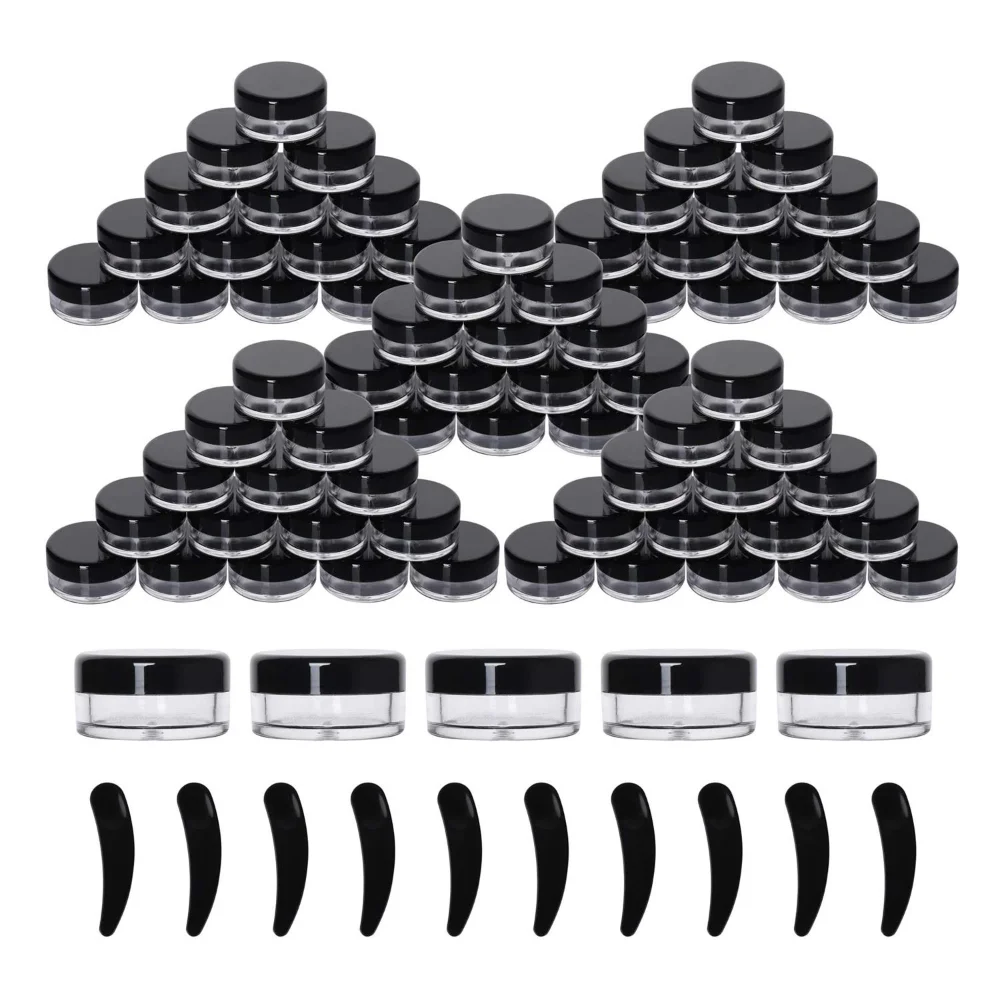 50Pcs 5ml Cosmetic Sifter Jars Pot Box Nail Art Cosmetic Bead Storage Makeup Cream Plastic Container Round Refillable Bottles
50Pcs 5ml Cosmetic Sifter Jars Pot Box Nail Art Cosmetic Bead Storage Makeup Cream Plastic Container Round Refillable Bottles