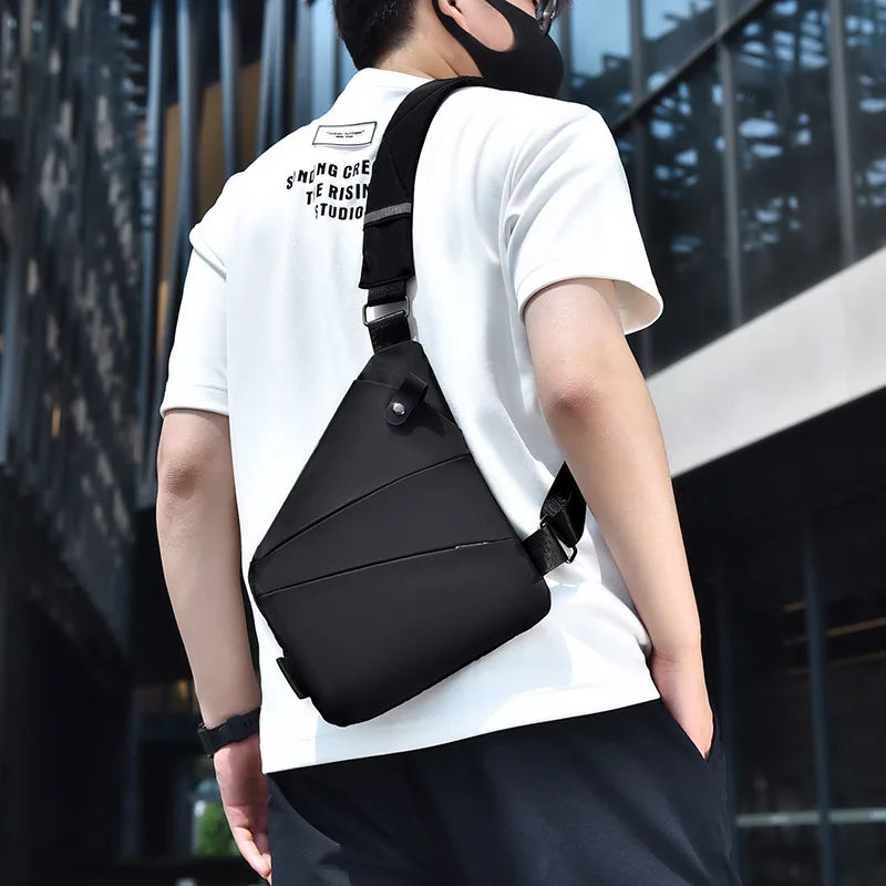 Cross-Border Men's Blazer Chest Bag Water Repellent Simple Trendy Shoulder Bag Lightweight Outdoor Fashion Shoulder Bag
Cross-Border Men's Blazer Chest Bag Water Repellent Simple Trendy Shoulder Bag Lightweight Outdoor Fashion Shoulder Bag