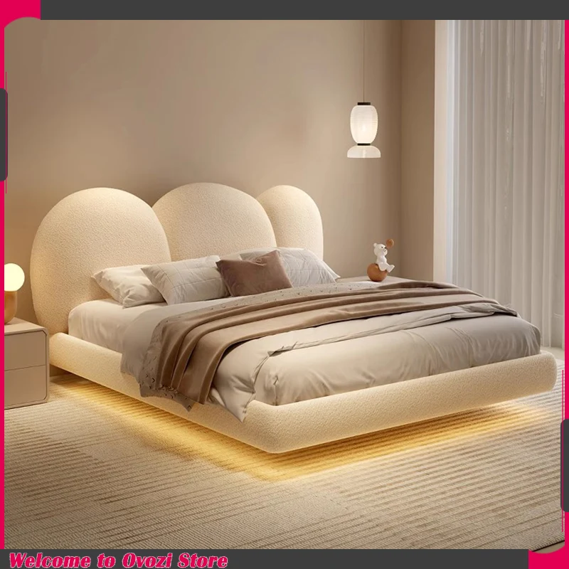 White Cream Bed Bedroom Queen Sized Luxury Modern Wooden Design Bed Soft Space Saving Camas De Dormitorio Home Accessories
White Cream Bed Bedroom Queen Sized Luxury Modern Wooden Design Bed Soft Space Saving Camas De Dormitorio Home Accessories