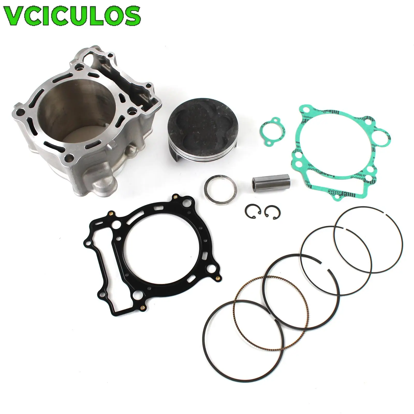 1Set Motorcycle Cylinder Piston Gasket Kit STD 95mm for Yamaha ATV YFZ450(2004-2013) YZ450F(2003-2005) WR450F(2003-2006)
1Set Motorcycle Cylinder Piston Gasket Kit STD 95mm for Yamaha ATV YFZ450(2004-2013) YZ450F(2003-2005) WR450F(2003-2006)