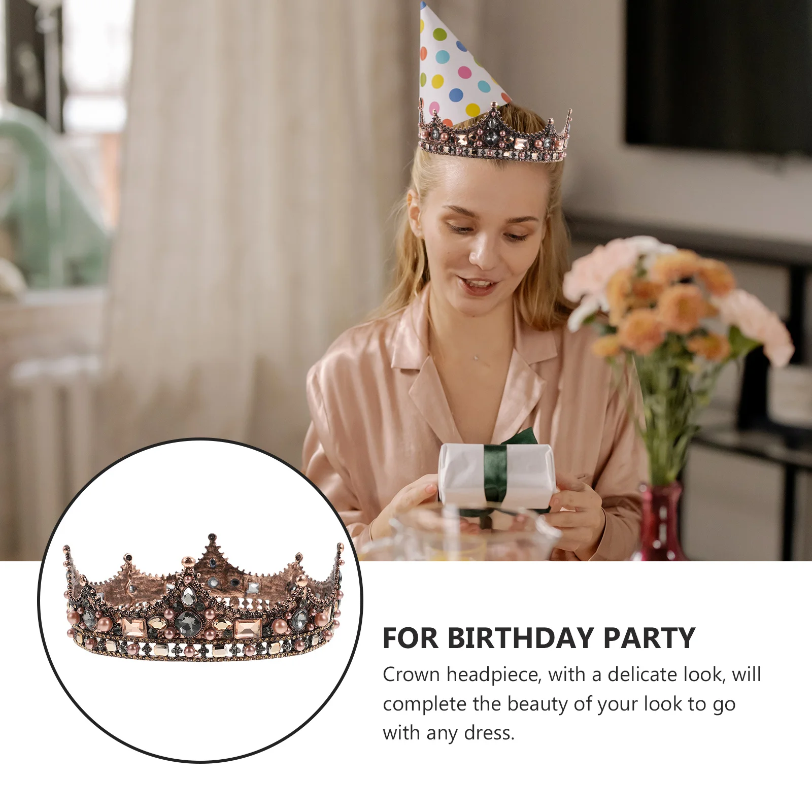 1 шт., винтажная корона, нежная тиара для невесты в стиле барокко, аксессуар для волос для свадебной вечеринки, элегантный головной убор для юбилея, выпускного вечера, косплея
1 шт., винтажная корона, нежная тиара для невесты в стиле барокко, аксессуар для волос для свадебной вечеринки, элегантный головной убор для юбилея, выпускного вечера, косплея