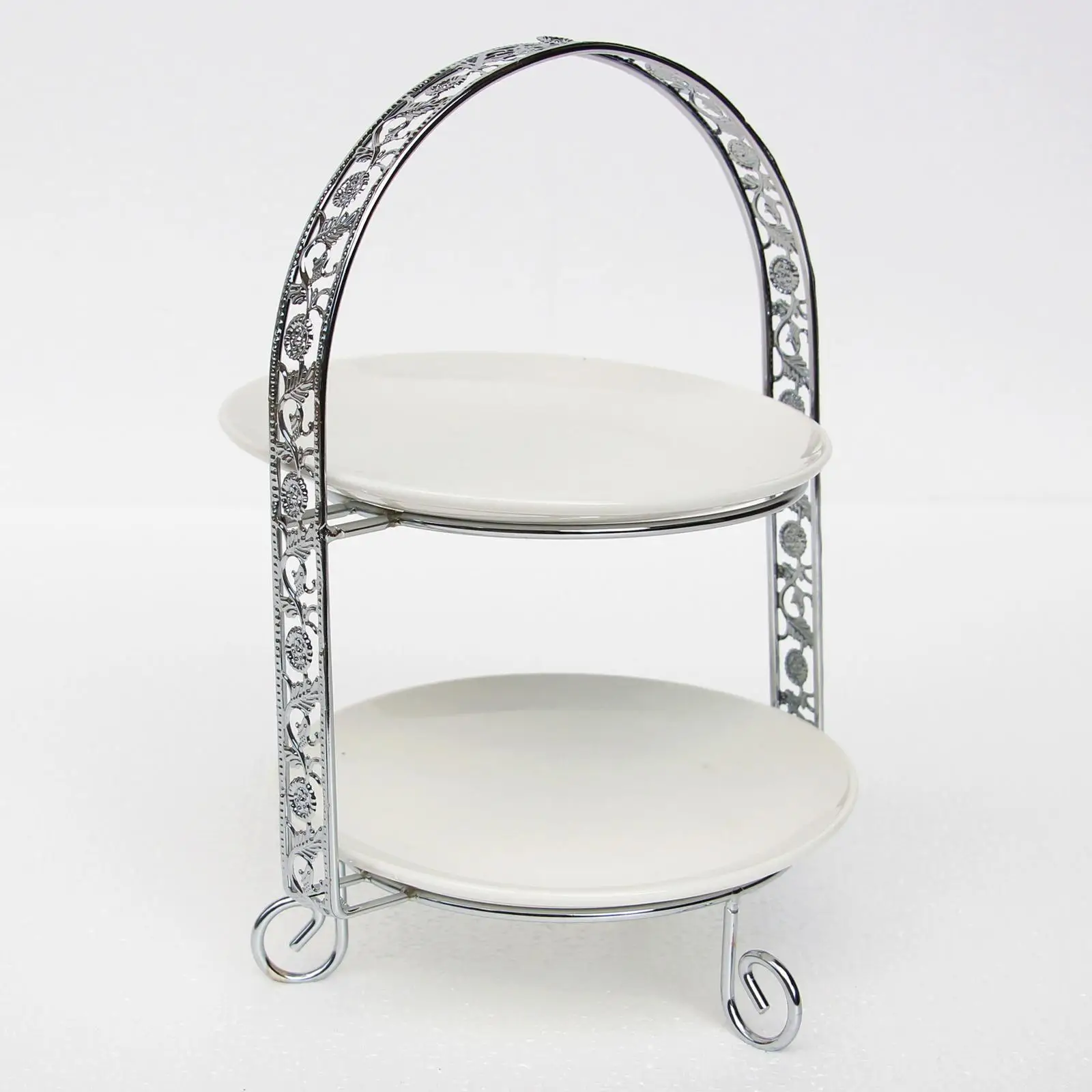 2 Tier Party Tray, Iron 2-Tire Cupcake Platter,An Elegant Tray for Serving Sandwiches, Cake, Sliced Cheese and Deli Meat.
2 Tier Party Tray, Iron 2-Tire Cupcake Platter,An Elegant Tray for Serving Sandwiches, Cake, Sliced Cheese and Deli Meat.