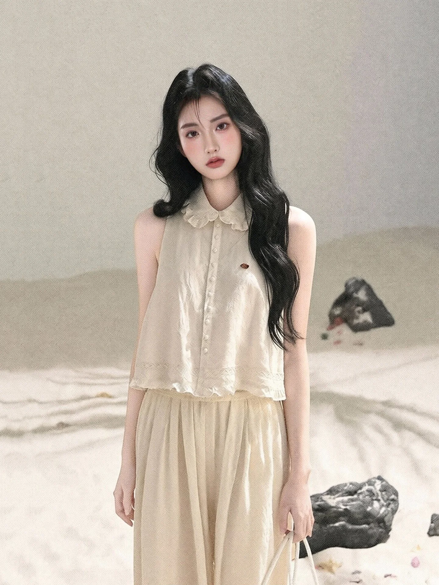 LIXIAOWAN Beautiful Apricot Lace Short Top And Flower Bud Skirt Set Women's Fashion Spring Summer Two-Piece Suit Breathable
LIXIAOWAN Beautiful Apricot Lace Short Top And Flower Bud Skirt Set Women's Fashion Spring Summer Two-Piece Suit Breathable