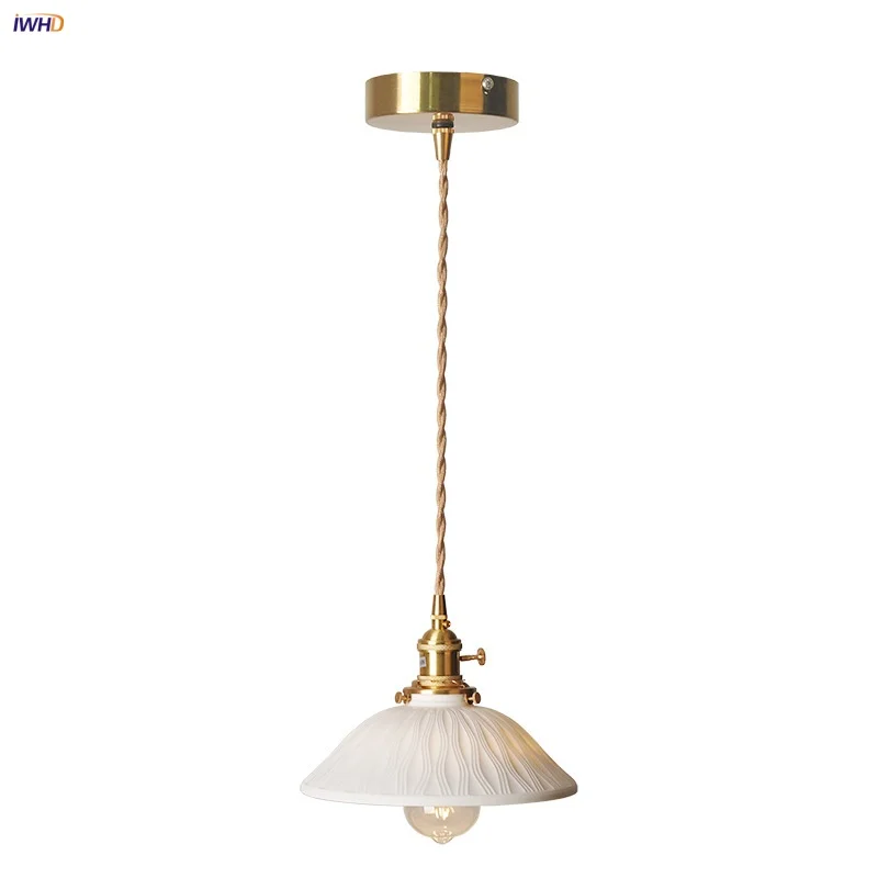 IWHD Copper Ceramic LED Pendant Lights Bedroom Bedside Bar E27 Knob Switch Nordic Modern Simple Walnut Wood Hang Lamp Luminaire
IWHD Copper Ceramic LED Pendant Lights Bedroom Bedside Bar E27 Knob Switch Nordic Modern Simple Walnut Wood Hang Lamp Luminaire