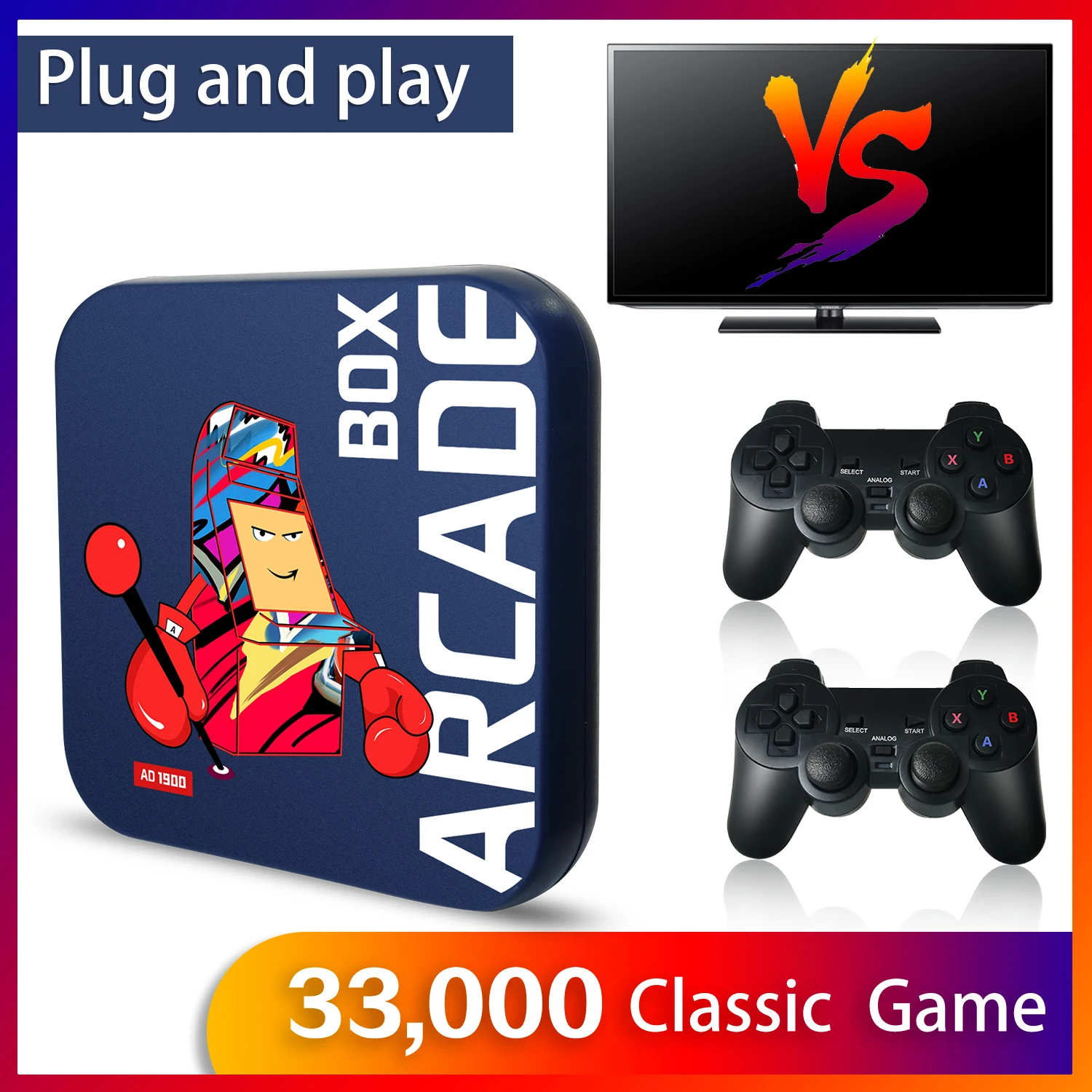 Arcade Box Game Console for PS1/DC/N64 Retro Game Super Console Video Game Console 4K HD Display on TV Game Box Emulator Console
Arcade Box Game Console for PS1/DC/N64 Retro Game Super Console Video Game Console 4K HD Display on TV Game Box Emulator Console