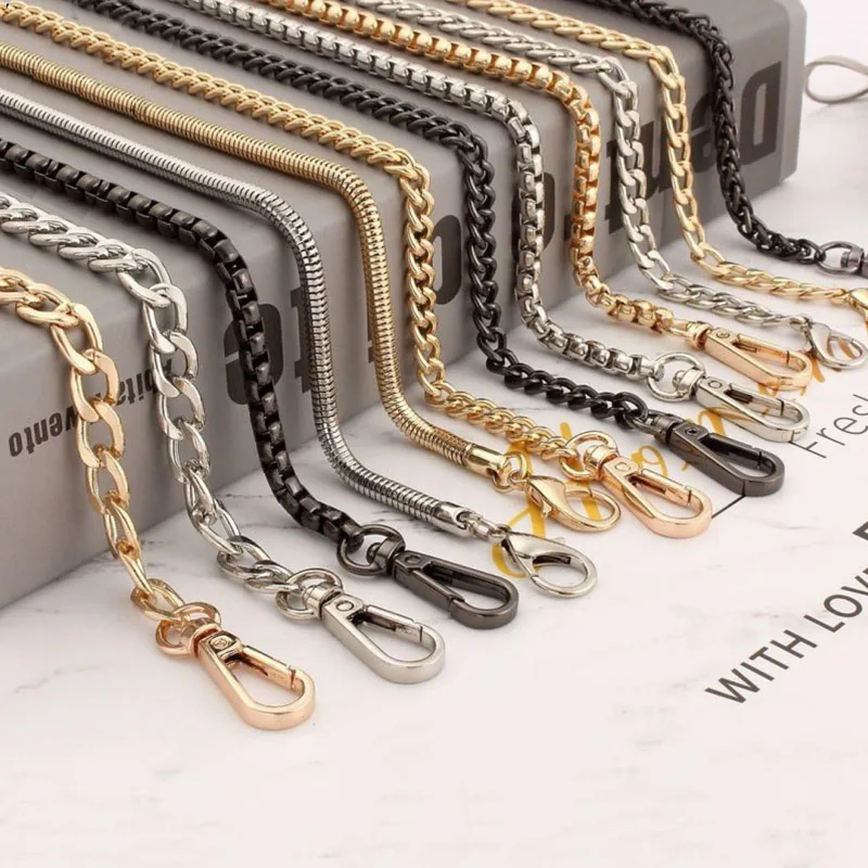 New 100/120cm Chains for Women's Bags Metal Aluminum Bag Chain Handbag DIY Handmade Detachable Straps XBPJ08
New 100/120cm Chains for Women's Bags Metal Aluminum Bag Chain Handbag DIY Handmade Detachable Straps XBPJ08