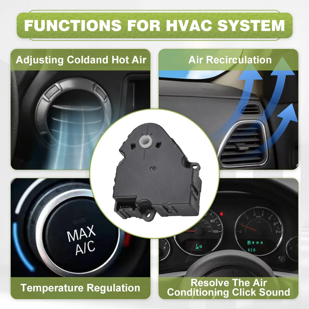 4 Pins HVAC Heater Air Blend Door Actuator for 1987-2005 Buick Cadillac Chevrolet GMC Oldsmobile 604107 16124932 8901839
4 Pins HVAC Heater Air Blend Door Actuator for 1987-2005 Buick Cadillac Chevrolet GMC Oldsmobile 604107 16124932 8901839