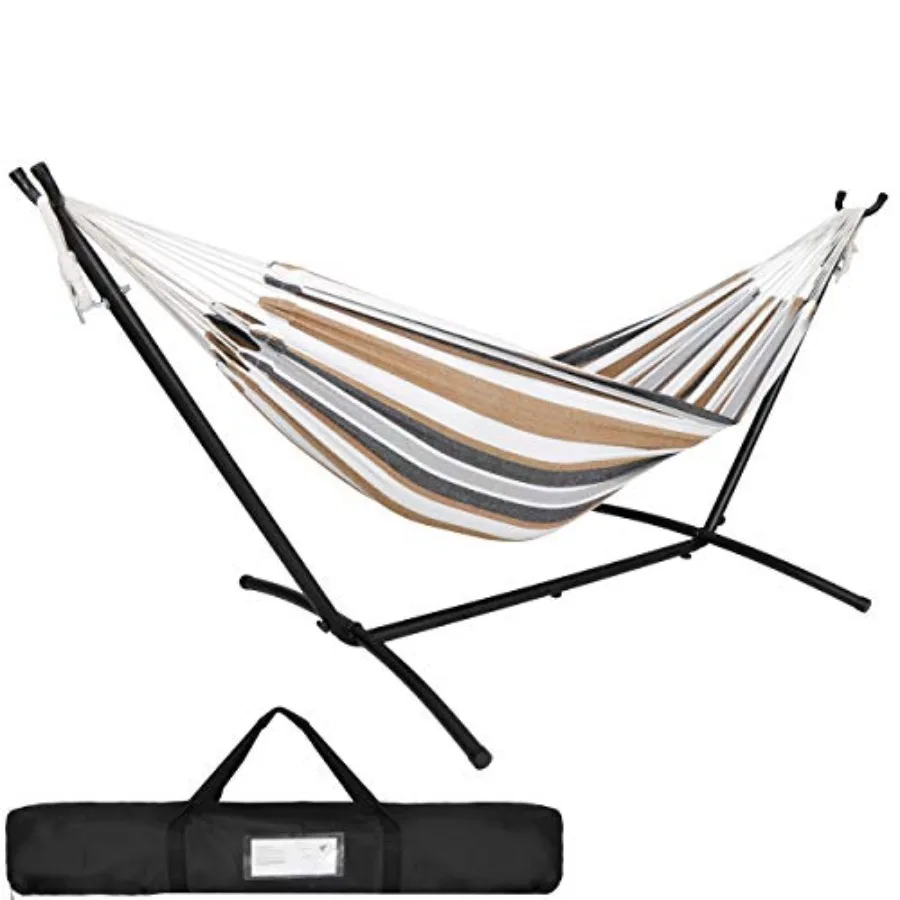 Camping, polyester, navy blue, ultra-portable 2-person hammock with 9FT steel stand, 620 LBS capacity, adjustable bed, space-sa
Camping, polyester, navy blue, ultra-portable 2-person hammock with 9FT steel stand, 620 LBS capacity, adjustable bed, space-sa