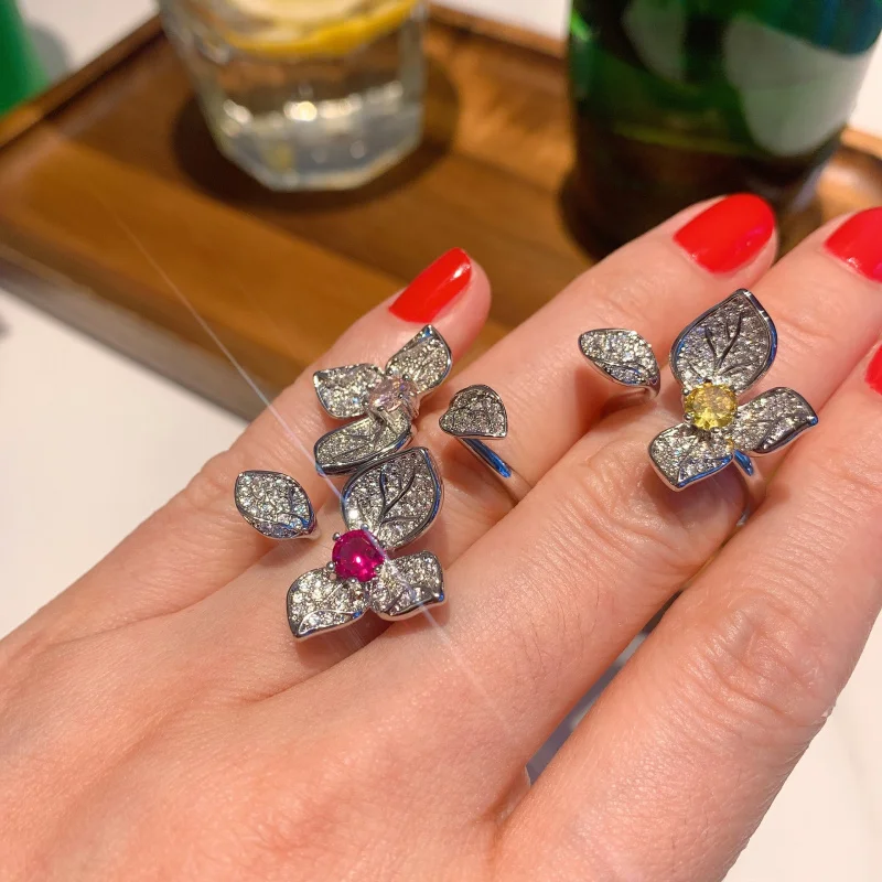 European and American Pink Diamond Ring for Women Fashion Noblewoman Ring Jewelry Ring
European and American Pink Diamond Ring for Women Fashion Noblewoman Ring Jewelry Ring