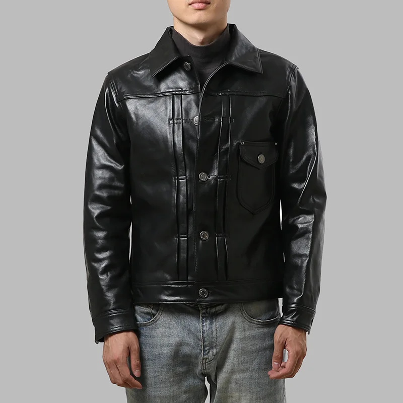 YR!Free shipping.Quality japan classic casual leather jacket,mens genuine leather coat,vintage cowhide 507 clothes.sales
YR!Free shipping.Quality japan classic casual leather jacket,mens genuine leather coat,vintage cowhide 507 clothes.sales