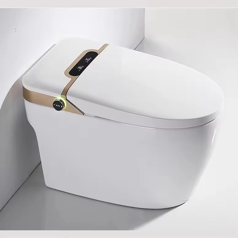 Умный унитаз FEIDU, золотой, черный, с защитой от запаха, напольная удлиненная чаша, S-образный подогрев сиденья, интеллектуальный, удобный
Умный унитаз FEIDU, золотой, черный, с защитой от запаха, напольная удлиненная чаша, S-образный подогрев сиденья, интеллектуальный, удобный