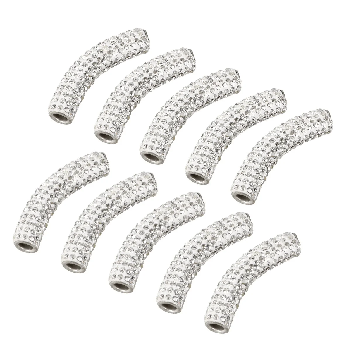 10 Pcs White H making Tube Beads Bent Spacer Jewelry Making DIY Necklace Bracelet Earrings Charms Craft Supplies 
10 Pcs White H making Tube Beads Bent Spacer Jewelry Making DIY Necklace Bracelet Earrings Charms Craft Supplies