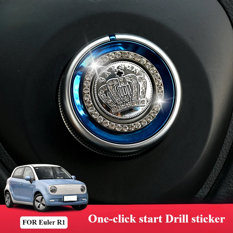 Fit For Euler R1 Black Cat one-touch start button with diamond decorative patch ignition decorative ring crown button patch
Fit For Euler R1 Black Cat one-touch start button with diamond decorative patch ignition decorative ring crown button patch