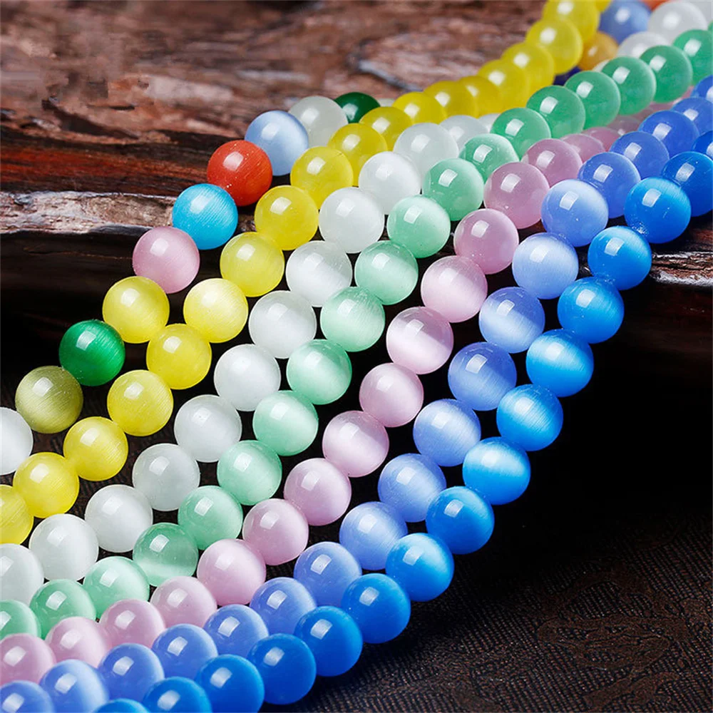 10mm 12 Colors Cat's Eye Opal Round Beads for Jewelry Making DIY Charm Women Necklace Bracelet Energy Manual Natural Stone
10mm 12 Colors Cat's Eye Opal Round Beads for Jewelry Making DIY Charm Women Necklace Bracelet Energy Manual Natural Stone