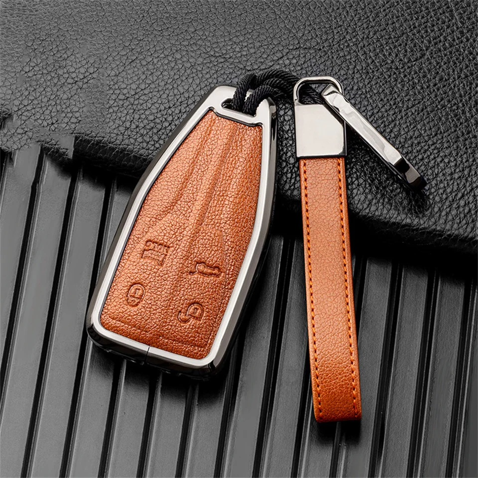 Zinc Alloy Leather Car key case Cover For Hongqi Red Banner H5 key bag H7 Car-Styling Holder Shell Keychain Protection Accessory
Zinc Alloy Leather Car key case Cover For Hongqi Red Banner H5 key bag H7 Car-Styling Holder Shell Keychain Protection Accessory