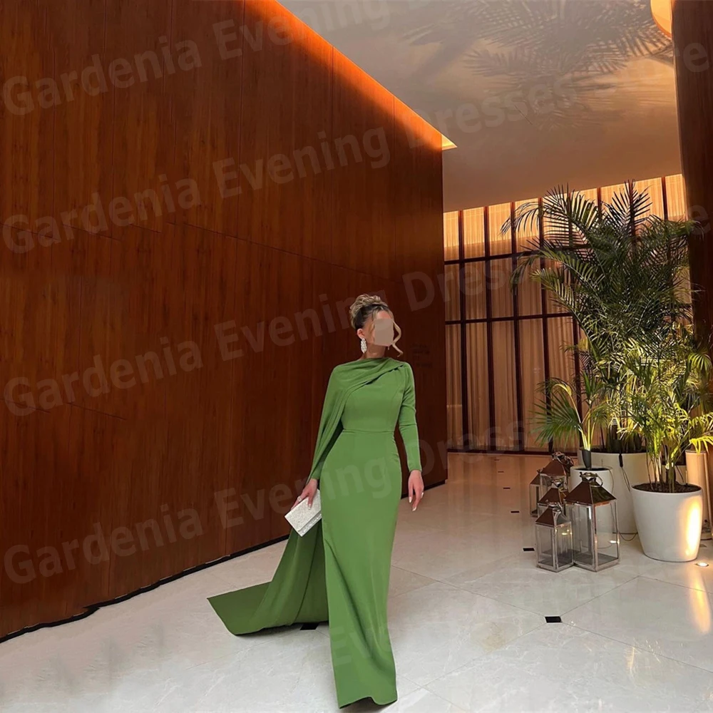 Elegant Green Mermaid Women's Evening Dresses Long Sleeve Abendkleider Hochzeit Prom Gowns Vestidos De Fiesta Satin Customized
Elegant Green Mermaid Women's Evening Dresses Long Sleeve Abendkleider Hochzeit Prom Gowns Vestidos De Fiesta Satin Customized