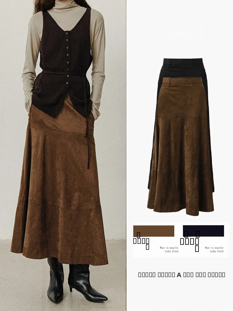 Юбка-миди с высокой талией А-силуэта для женщин, замшевая, для офиса, в корейском стиле, из полиэстера, утягивающая, стройнящая
Юбка-миди с высокой талией А-силуэта для женщин, замшевая, для офиса, в корейском стиле, из полиэстера, утягивающая, стройнящая