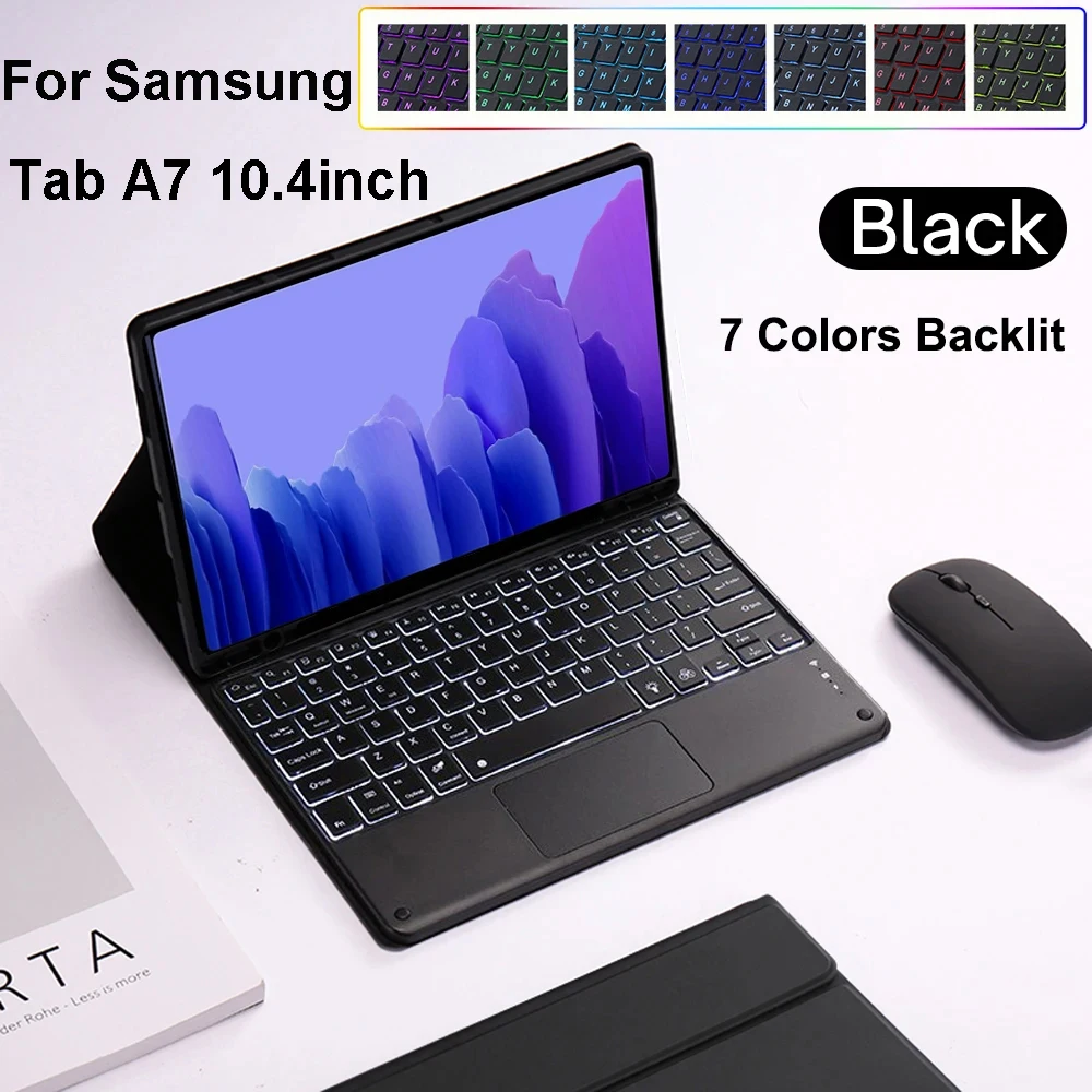 Чехол для Samsung Galaxy Tab A7 10,4 дюйма, съемный чехол с Bluetooth-клавиатурой для Samsung Tab A7 SM-T500/T503/T505/T507/T509 
Чехол для Samsung Galaxy Tab A7 10,4 дюйма, съемный чехол с Bluetooth-клавиатурой для Samsung Tab A7 SM-T500/T503/T505/T507/T509