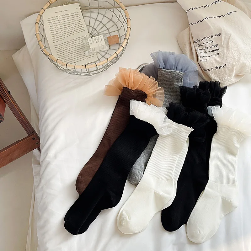 Women's Socks Korean Simple Versatile Lolita Jk Fashionable Lace Solid Color High Quality Cotton Comfortable Socks For Girl
Women's Socks Korean Simple Versatile Lolita Jk Fashionable Lace Solid Color High Quality Cotton Comfortable Socks For Girl