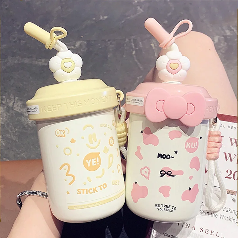 316 Stainless Steel Thermos Bottle For Girls Vacuum Tumbler Portable Straw Mixing Insulated Cup Cute Coffee Keep Hot &Cold Cup
316 Stainless Steel Thermos Bottle For Girls Vacuum Tumbler Portable Straw Mixing Insulated Cup Cute Coffee Keep Hot &Cold Cup