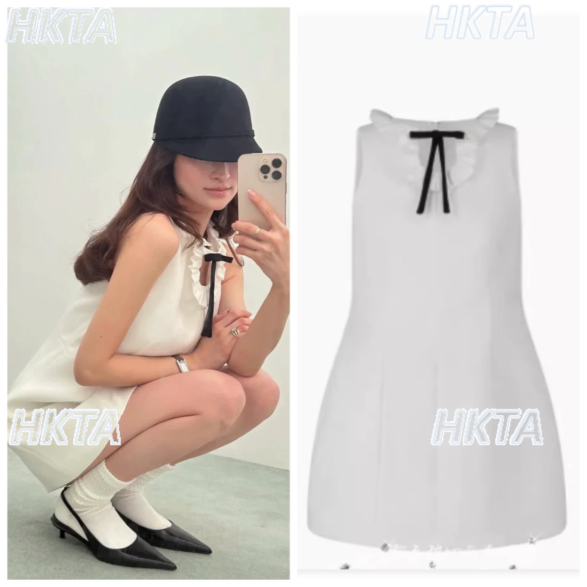 Original Japanese Elegant Summer New Ruffle Collar Sleeveless Vest Dress Women's Slimming Black and White Short Dress Ladies
Original Japanese Elegant Summer New Ruffle Collar Sleeveless Vest Dress Women's Slimming Black and White Short Dress Ladies