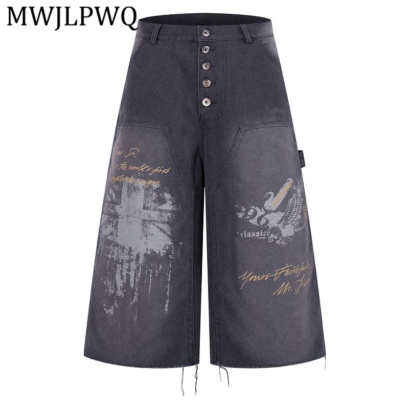 MWJLPWQ American Retro Male Single-Breasted Deconstructed Print Cropped Jeans Unisex Autumn Loose Wide-Leg Work Shorts 16480
MWJLPWQ American Retro Male Single-Breasted Deconstructed Print Cropped Jeans Unisex Autumn Loose Wide-Leg Work Shorts 16480