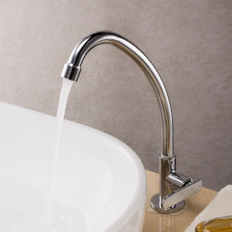 304 Stainless Steel Kitchen Basin Faucet Sink Water Tap 360 Degree Rotation Single Cold Water Basin Taps Single Handle One Hole
304 Stainless Steel Kitchen Basin Faucet Sink Water Tap 360 Degree Rotation Single Cold Water Basin Taps Single Handle One Hole