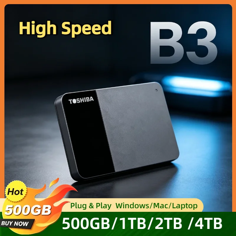 OEM For Toshiba Canvio Ready B3 2TB 4TB 1TB USB 3.0 Portable External Hard Disk 2.5 Inch for Laptop Mac Android Pro Max
OEM For Toshiba Canvio Ready B3 2TB 4TB 1TB USB 3.0 Portable External Hard Disk 2.5 Inch for Laptop Mac Android Pro Max