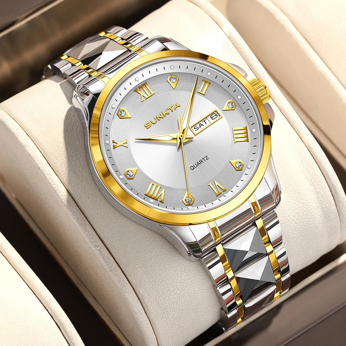 Sunkta Luxury Man Wristwatch Waterproof Luminous Date Week Men Clock Stainless Steel Business Men's Watches Quartz Male Reloj
Sunkta Luxury Man Wristwatch Waterproof Luminous Date Week Men Clock Stainless Steel Business Men's Watches Quartz Male Reloj