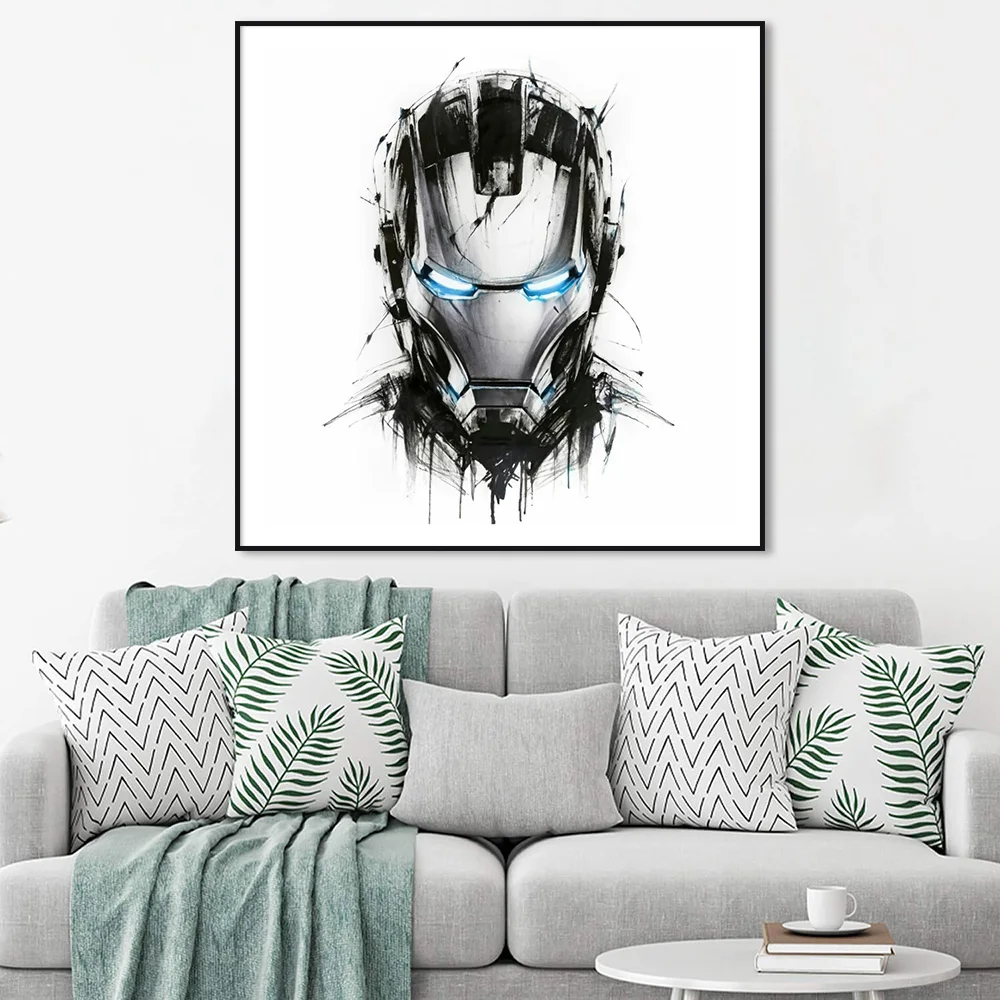 Ironman Ink Painting Black Superheroes Portrait Blue Eyes Poster Disney Wall Art Picture Kid Room Living Room Home Decor Cuadros
Ironman Ink Painting Black Superheroes Portrait Blue Eyes Poster Disney Wall Art Picture Kid Room Living Room Home Decor Cuadros