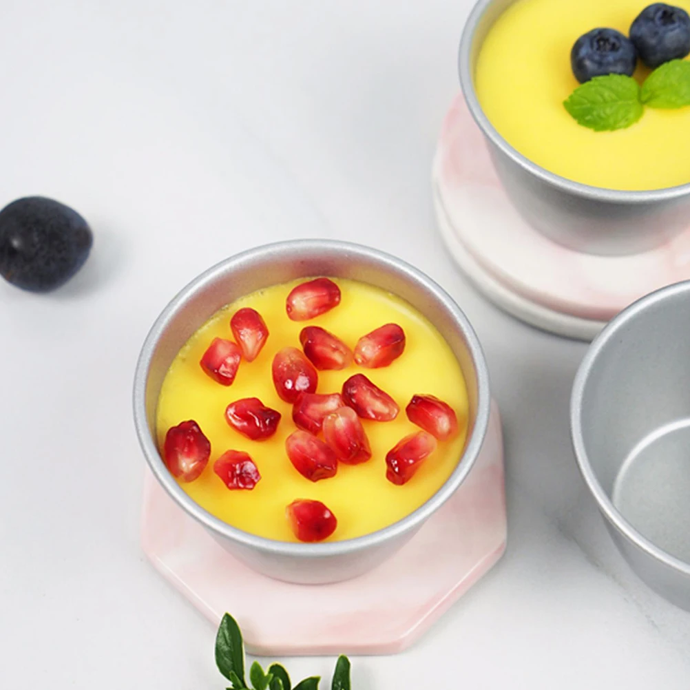 4 Pcs Non Stick Pudding Cups Baking Mold Silver Aluminum Alloy Circle Tray Food Grade Practical Easy Wash Dessert Jelly
4 Pcs Non Stick Pudding Cups Baking Mold Silver Aluminum Alloy Circle Tray Food Grade Practical Easy Wash Dessert Jelly