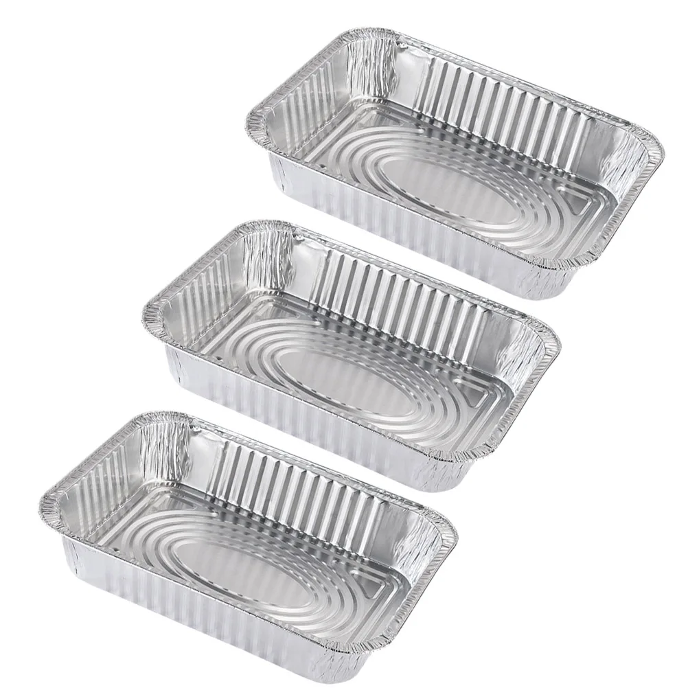 3 Pcs Fish Box Disposable Aluminum Foil Baking Pans BBQ Tray Takeaway Roaster Aluminum Foil Tin Pan Oven Refrigerator Party
3 Pcs Fish Box Disposable Aluminum Foil Baking Pans BBQ Tray Takeaway Roaster Aluminum Foil Tin Pan Oven Refrigerator Party