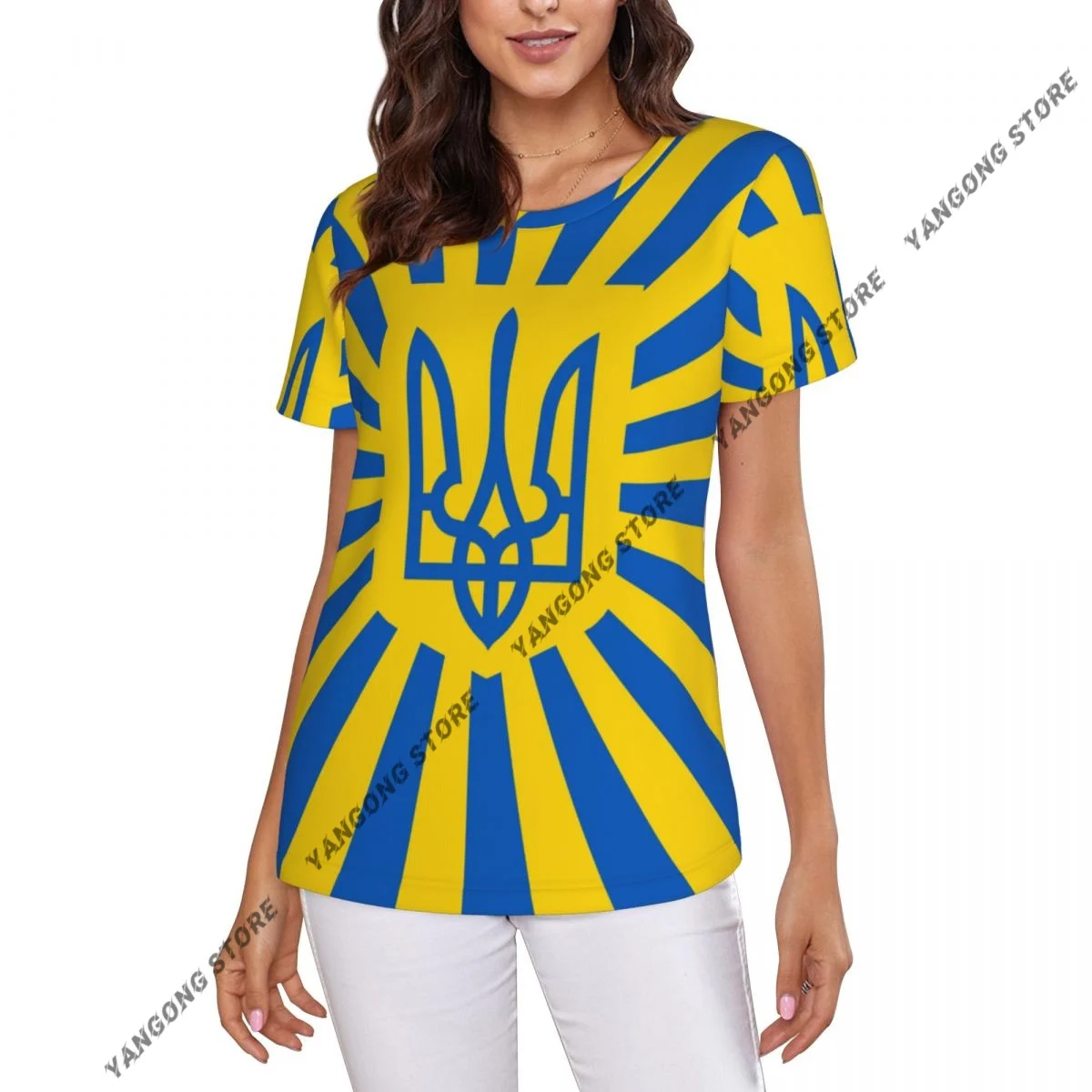 Women's T-shirt Ukraine Flag Tshirt Women Casual O-Neck Short Sleeve Tops Tees Clothing
Women's T-shirt Ukraine Flag Tshirt Women Casual O-Neck Short Sleeve Tops Tees Clothing