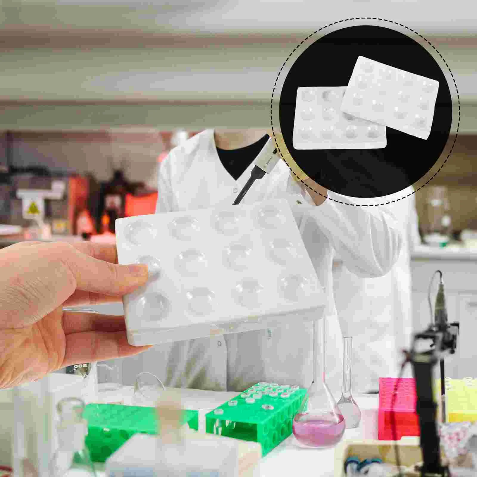 2 Pcs Ceramic Reaction Plate Spot for Scientific Experiment Chemical Testing Porcelain
2 Pcs Ceramic Reaction Plate Spot for Scientific Experiment Chemical Testing Porcelain