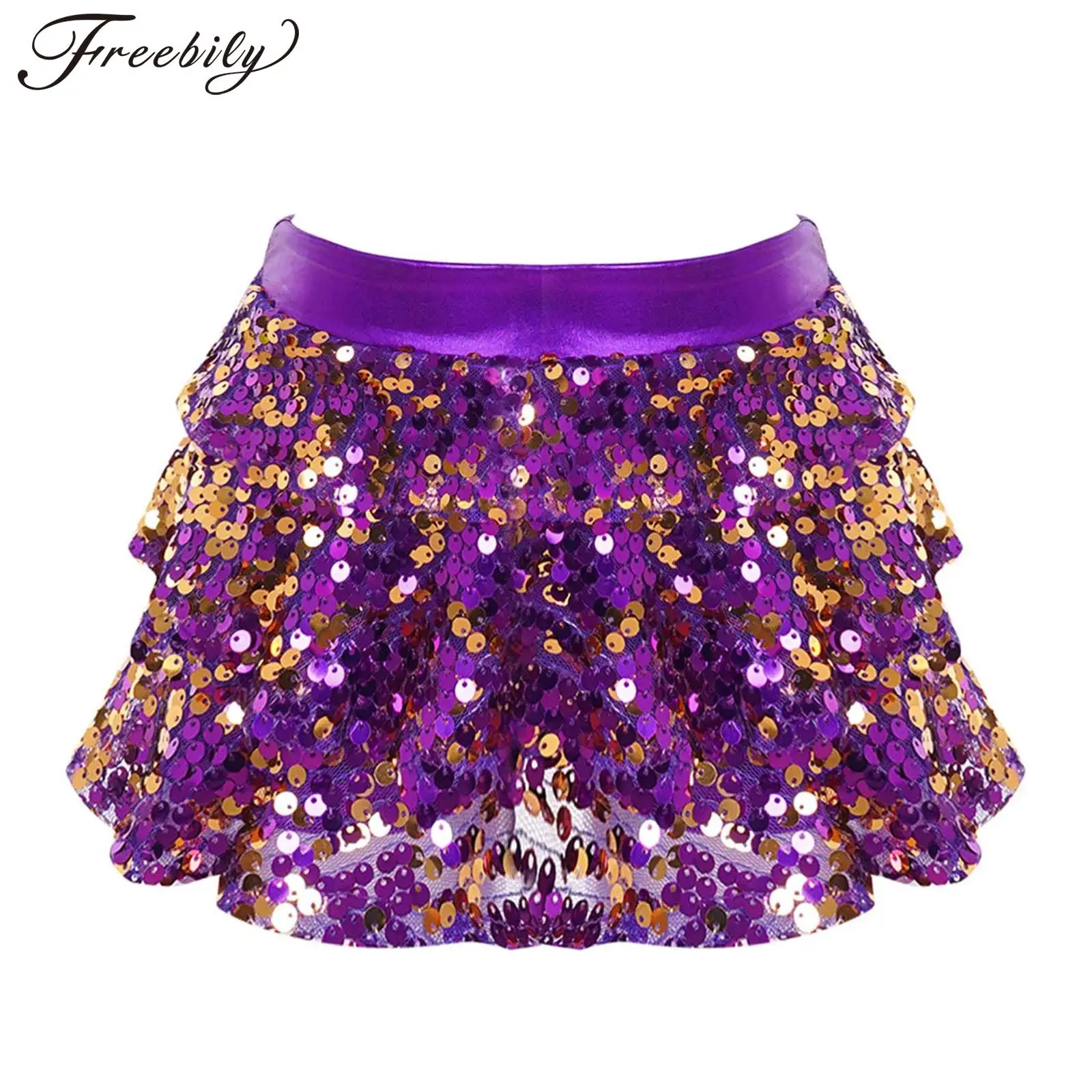 Kids Girls Shiny Sequins Tiered Tutu Skirt Ballet Latin Dance Dress Jazz Hip Hop Dance Costume Stage Performance Dancewear
Kids Girls Shiny Sequins Tiered Tutu Skirt Ballet Latin Dance Dress Jazz Hip Hop Dance Costume Stage Performance Dancewear