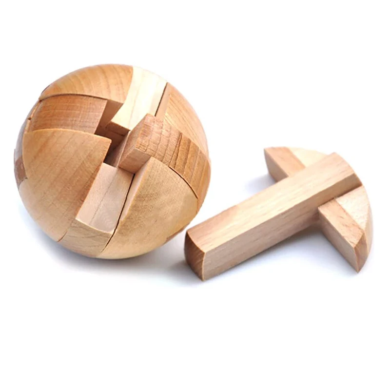 Wooden Kongming Lock,Round Ball Shaped 3D Puzzle,Brain Teasers Intelligence Toy,Sphere Puzzles for Adults And Kids
Wooden Kongming Lock,Round Ball Shaped 3D Puzzle,Brain Teasers Intelligence Toy,Sphere Puzzles for Adults And Kids