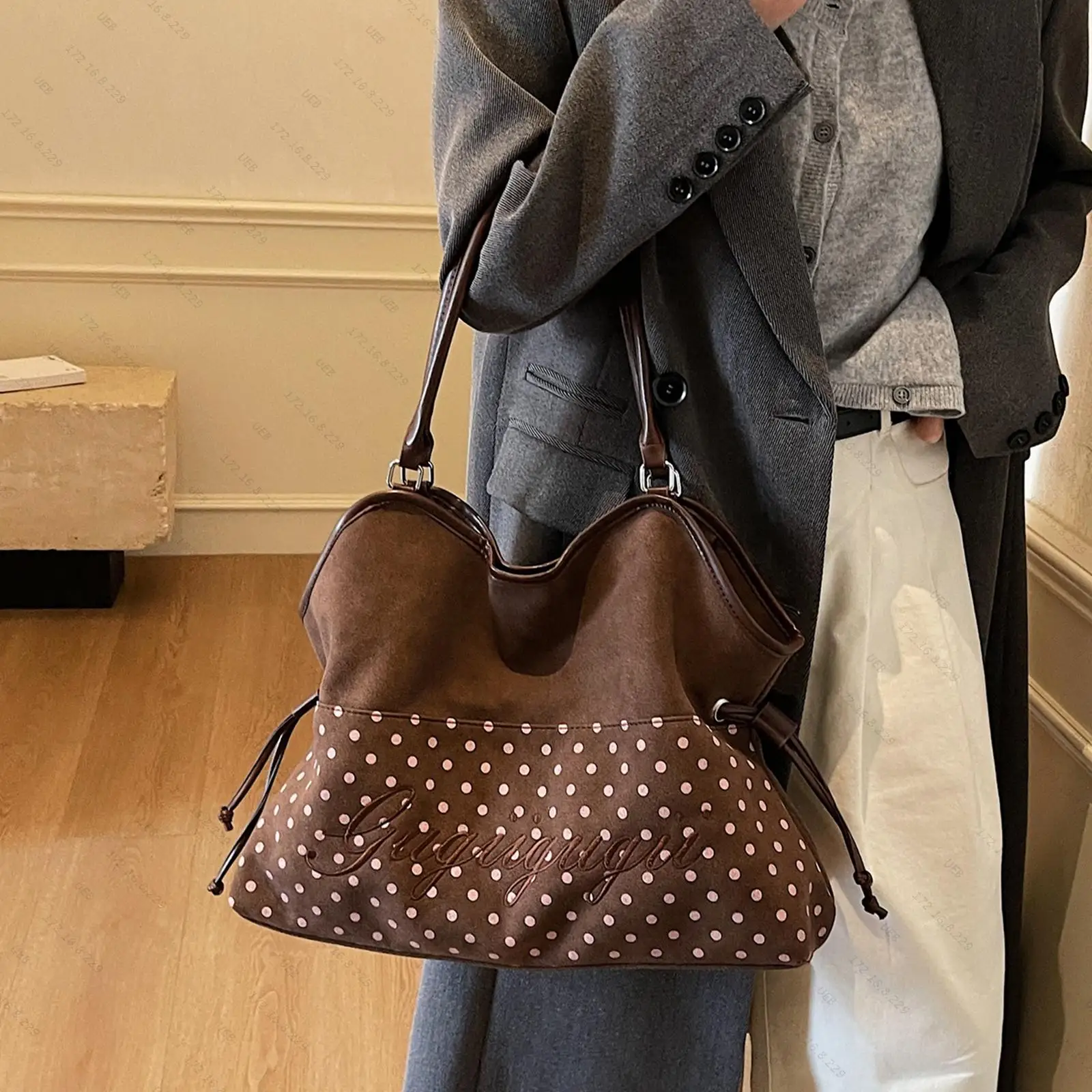 Женская сумка через плечо, модная брендовая сумка в горошек, корейская повседневная универсальная сумка Y2K с леопардовым принтом, коричневая матовая сумка-тоут
Женская сумка через плечо, модная брендовая сумка в горошек, корейская повседневная универсальная сумка Y2K с леопардовым принтом, коричневая матовая сумка-тоут