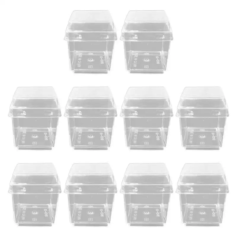 G6KF 10pcs Disposable Dessert Cups with Lid Clear Plastic Mousse Cup for Pudding Appetizer Jelly Yogurt Kitchen Supplies
G6KF 10pcs Disposable Dessert Cups with Lid Clear Plastic Mousse Cup for Pudding Appetizer Jelly Yogurt Kitchen Supplies