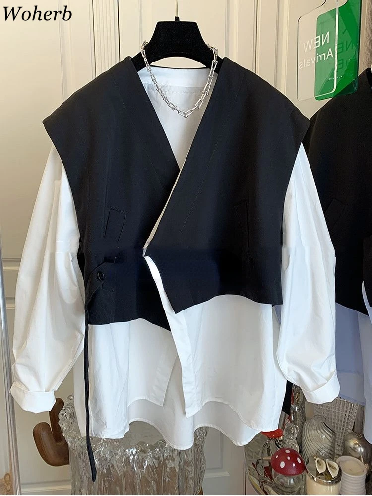 Осенние женские блузки большого размера из двух предметов Camisas De Mujer, рубашки с длинными рукавами и v-образным вырезом, повседневные модные блузки на одной пуговице, топы
Осенние женские блузки большого размера из двух предметов Camisas De Mujer, рубашки с длинными рукавами и v-образным вырезом, повседневные модные блузки на одной пуговице, топы