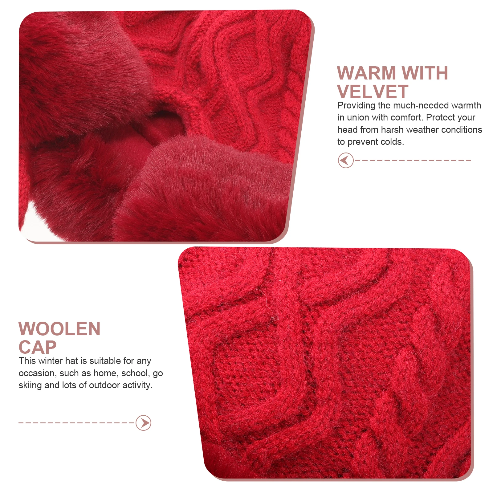 Winter Warm Beanies Hat Fleece Lining Shallow Coffee Three Pom Poms Polyester Comfortable Waterproof Women Hats Skiing Outdoor
Winter Warm Beanies Hat Fleece Lining Shallow Coffee Three Pom Poms Polyester Comfortable Waterproof Women Hats Skiing Outdoor