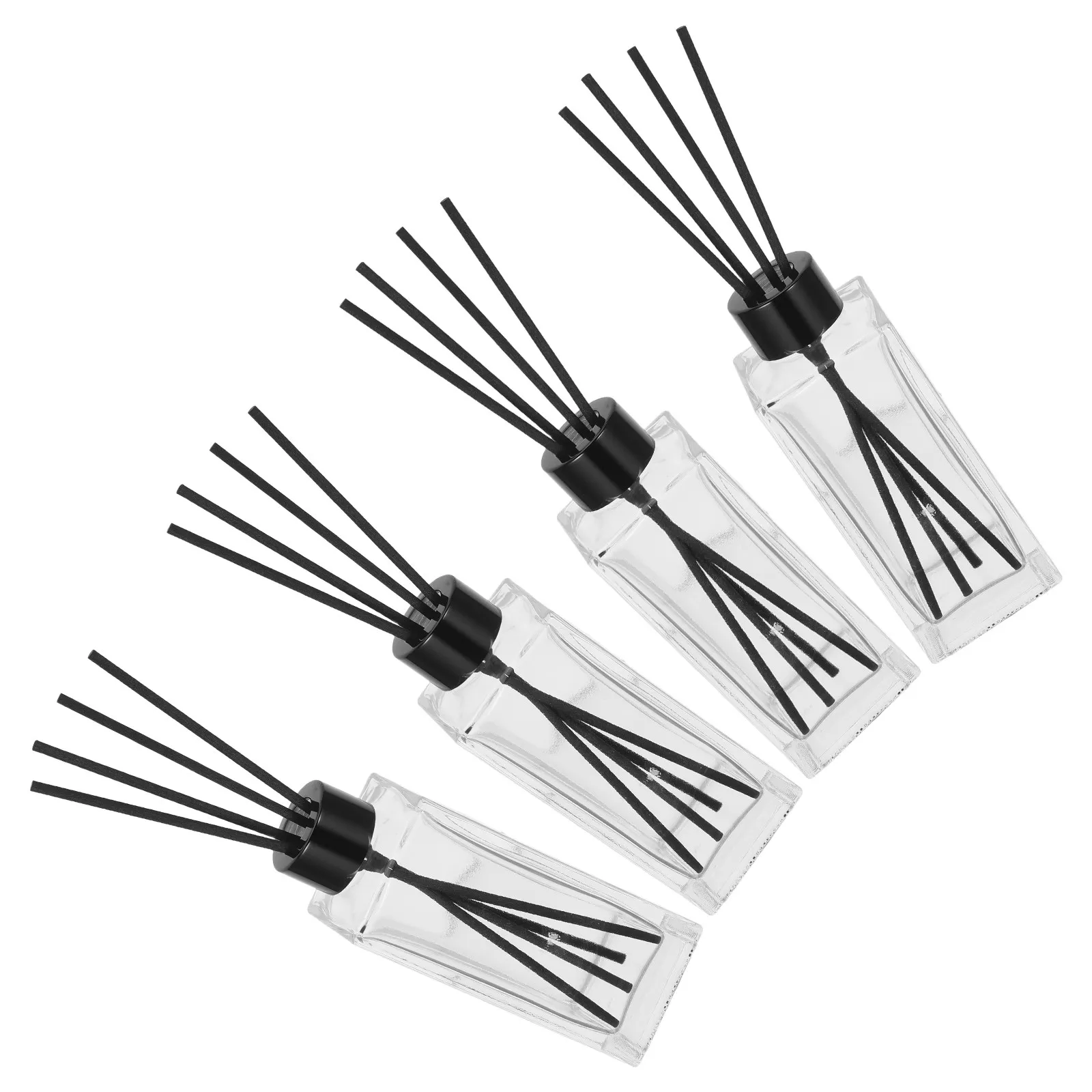 4Sets Bathroom Fragrance Diffuser Reed Small Mini Clear Glass Perfume Diffuser Bottle Set 5x1.9in for Home Aromatherapy Room
4Sets Bathroom Fragrance Diffuser Reed Small Mini Clear Glass Perfume Diffuser Bottle Set 5x1.9in for Home Aromatherapy Room
